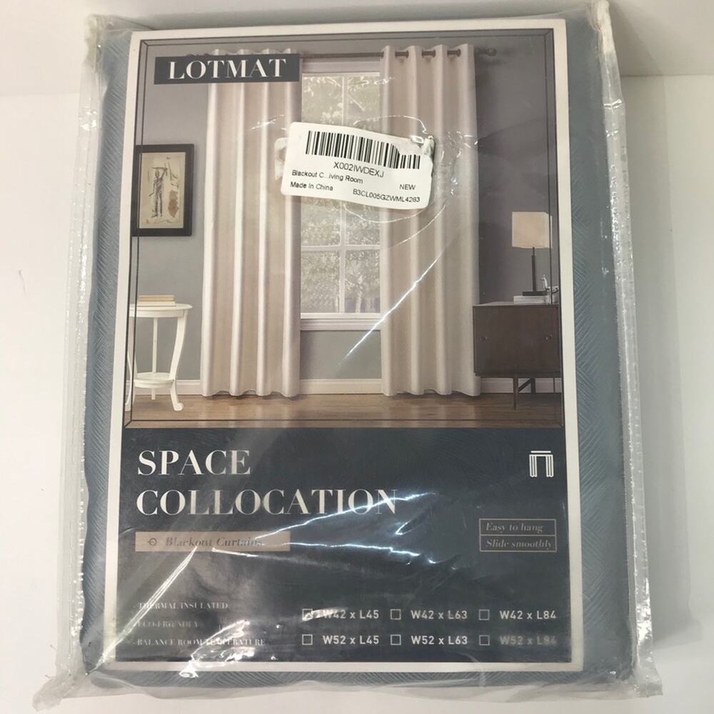 Blackout curtains one panel w42 x L63